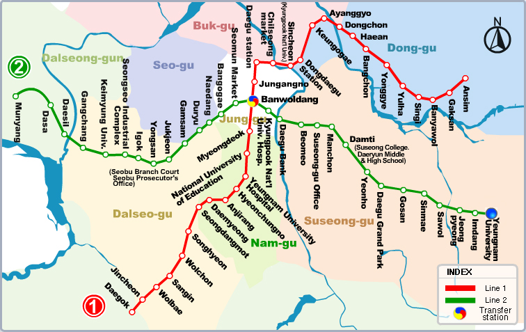 Daegu Subway Info